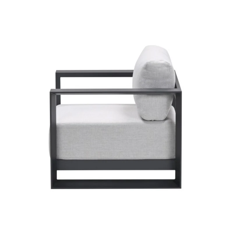 Garden impressions Levanto lounge stoel - Carbon black/valley sand