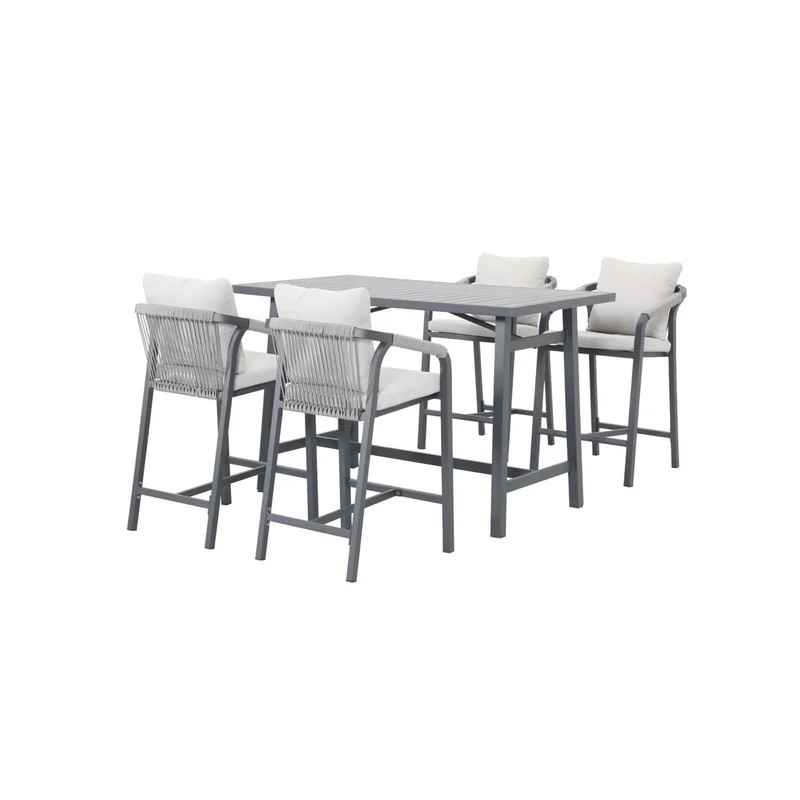 Monti barset buiten - 5-delig - carbon black - rope taupe - valley sand
