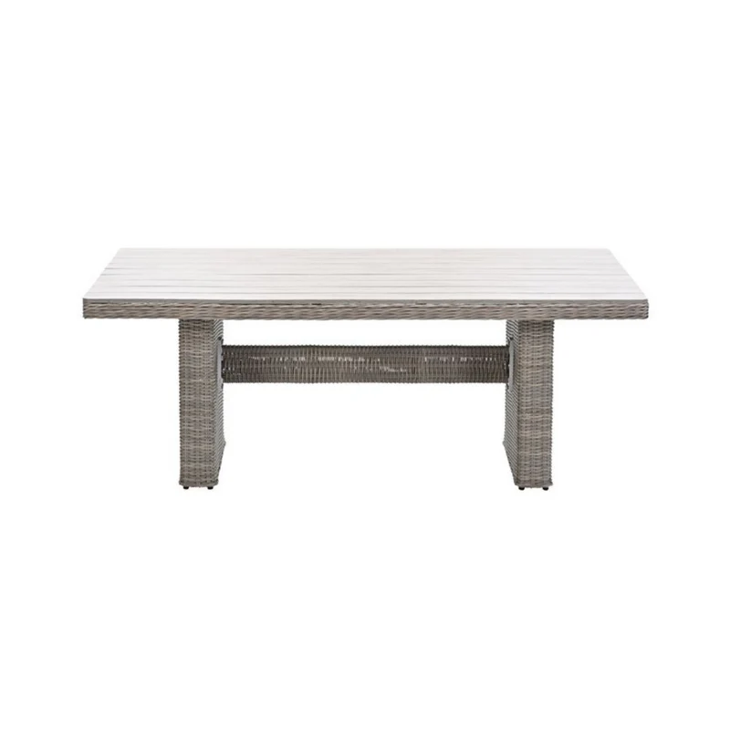 Tennessee lounge-dining tafel - 180x100 cm - vintage willow - light teak vironwood