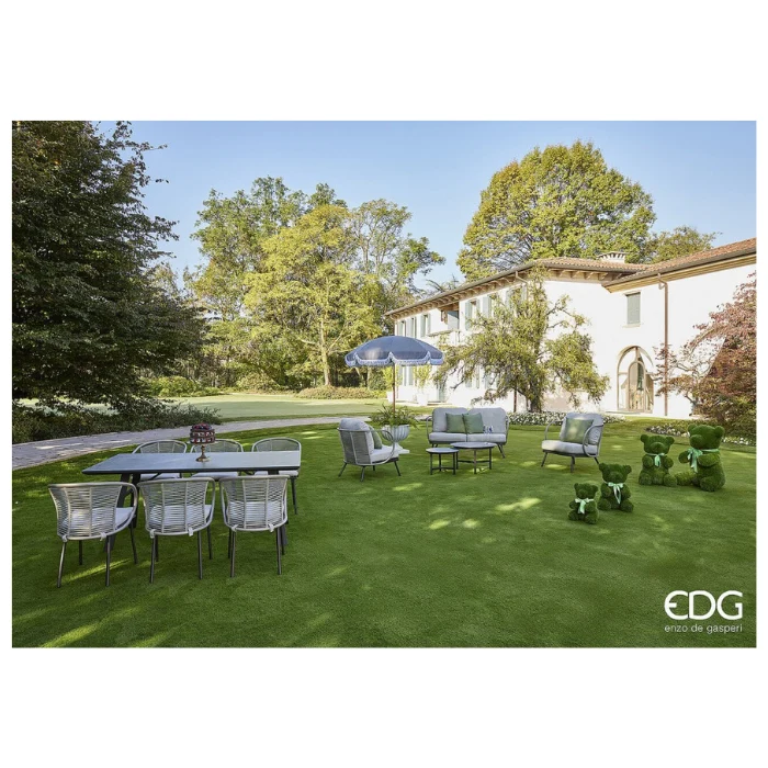 EDG Dining tuinset 6 personen aluminium rope