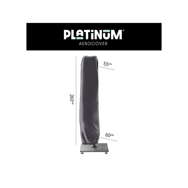 Platinum AeroCover Zweefparasolhoes H260x55/60