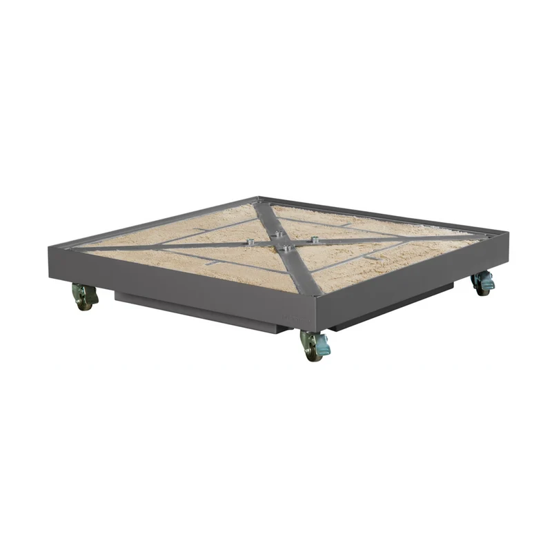 Platinum Sun & Shade Ceramica Anthracite 90 kg vulbare premium parasolvoet met zwenkwielen voor zweefparasols.