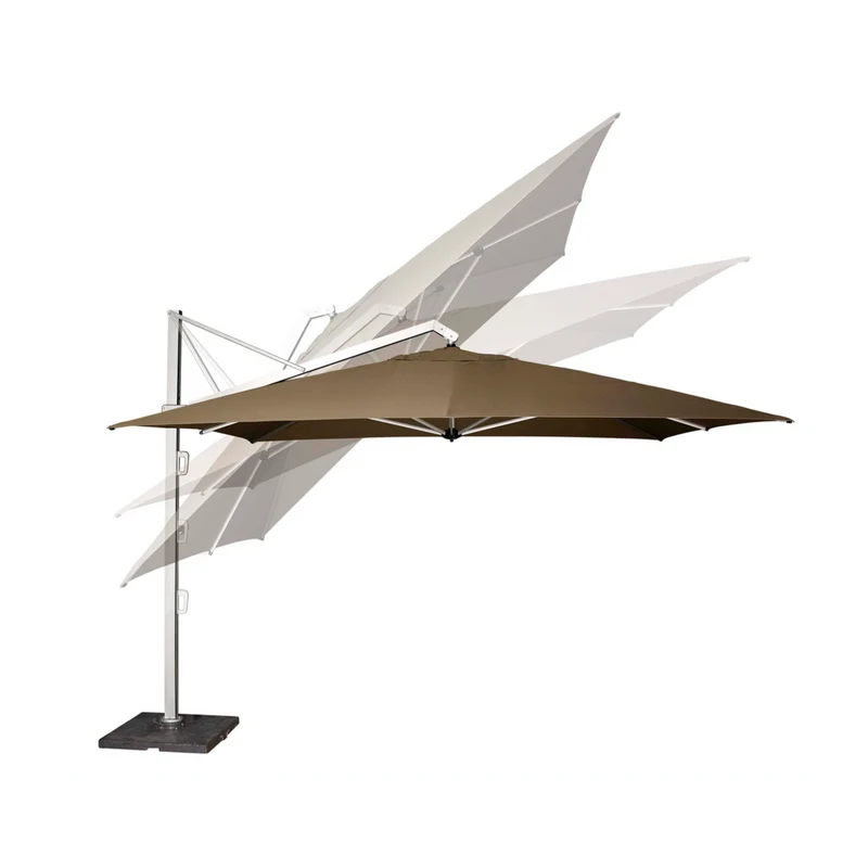Platinum Sun & Shade zweefparasol Icon T¹ Premium 400x300 Faded black.