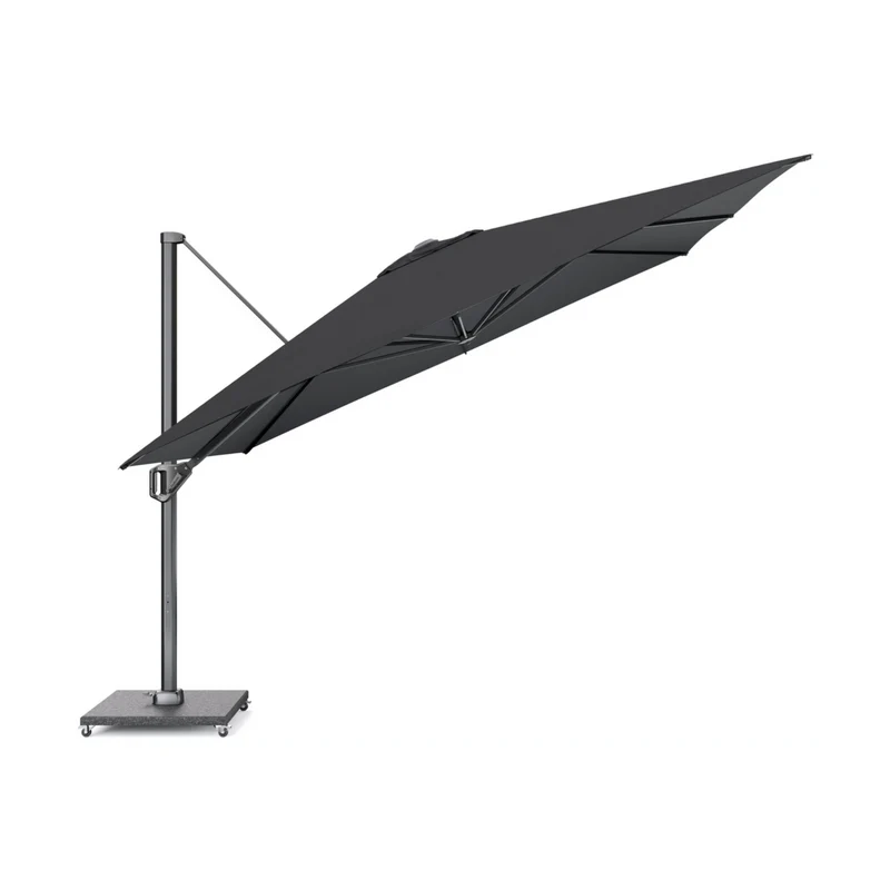 Platinum Sun & Shade zweefparasol Challenger T¹ Telescope premium 350x350 Faded black.