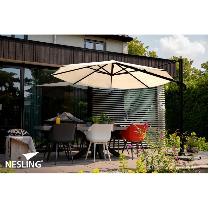 Nesling Coolfit zweefparasol Ø350cm Gebroken Wit