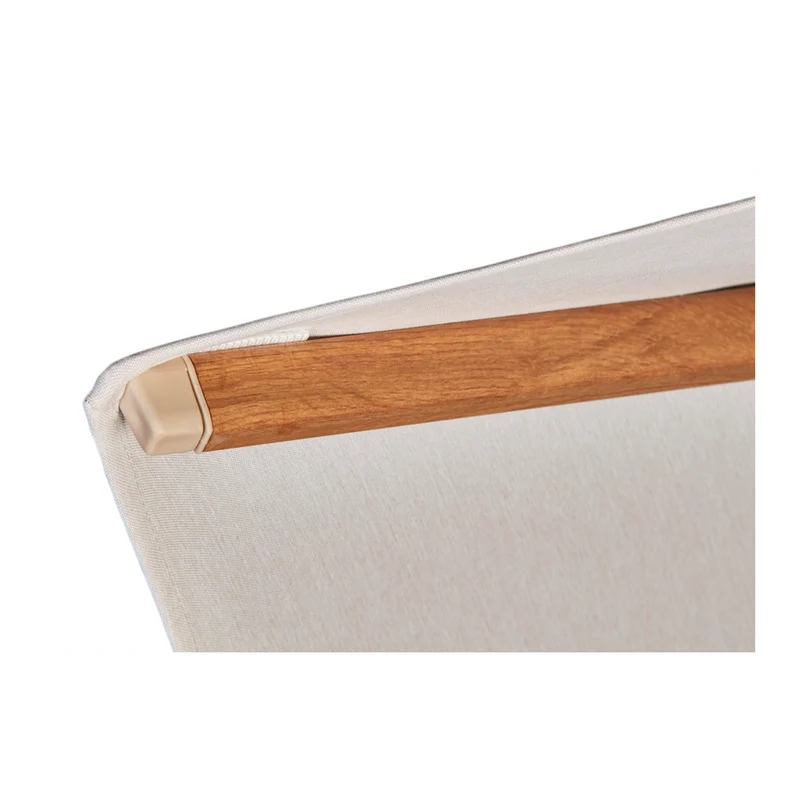 Platinum Sun & Shade zweefparasol Challenger T² Teak look frame, 300x300 Champagne.