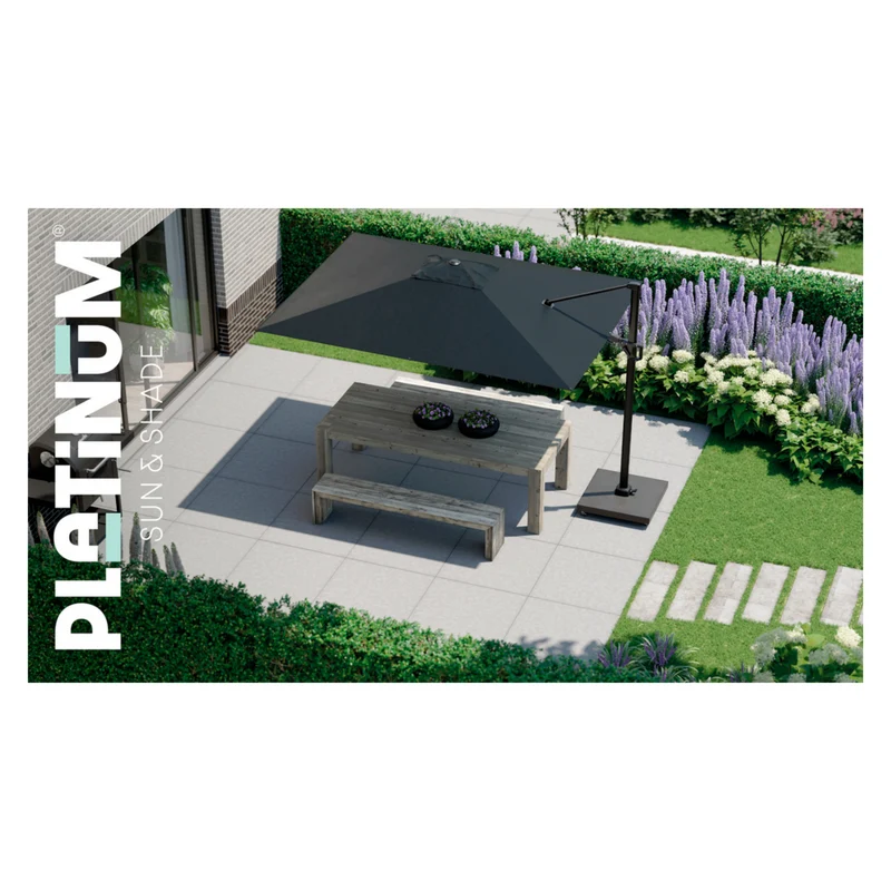 Platinum Sun & Shade zweefparasol Challenger T² premium 260x350 Manhattan.