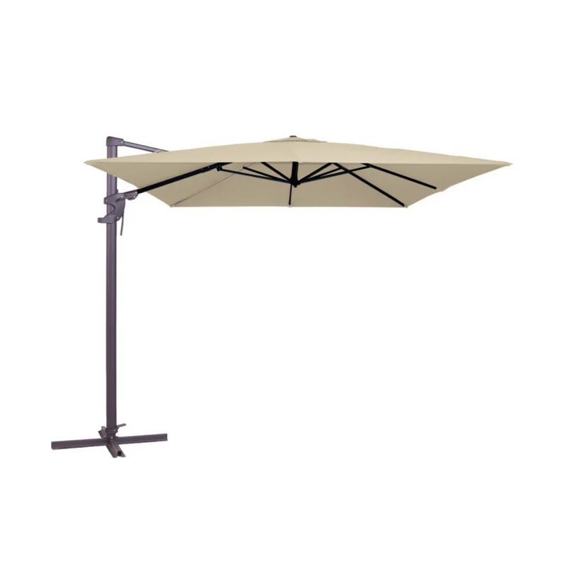 Madison Zweefparasol Monaco flex III 300x300cm ECRU