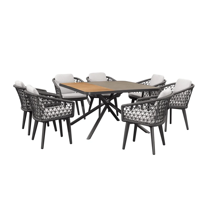Boender Outdoor Tempuro dining tuinset 130cm 7-delig