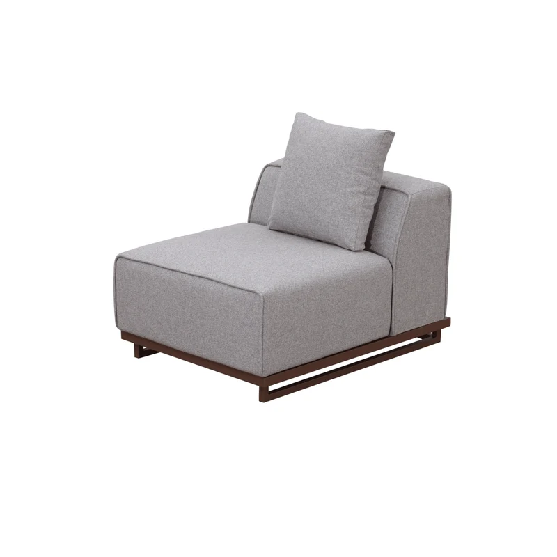 Boender Outdoor hoek loungeset all-weather aluminium 7-delig grijs