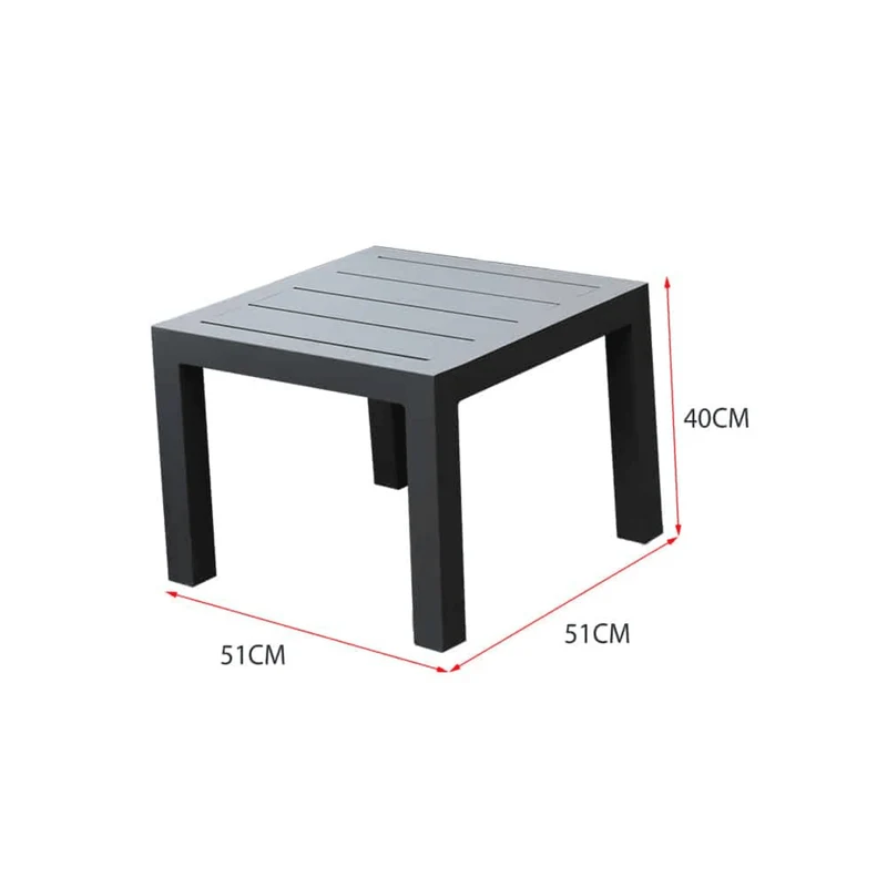 Boender Outdoor Ibiza stijl ligbed tuin met tafel antraciet
