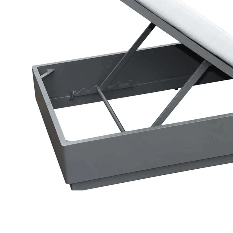 Boender Outdoor Ibiza stijl ligbed tuin met tafel antraciet
