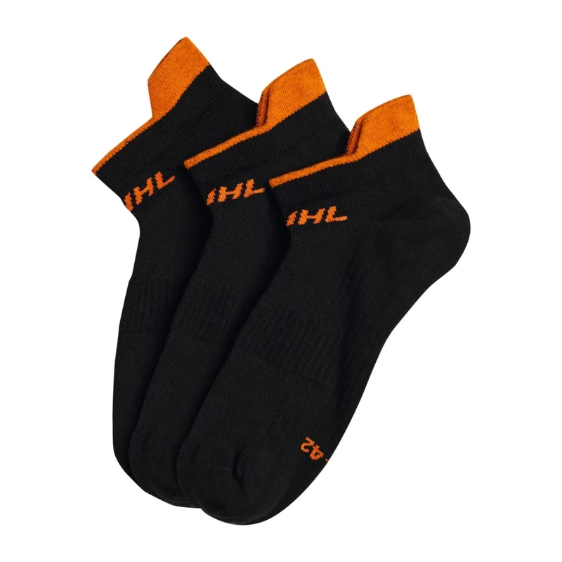 Socken Sneaker 3er Set Schwarz