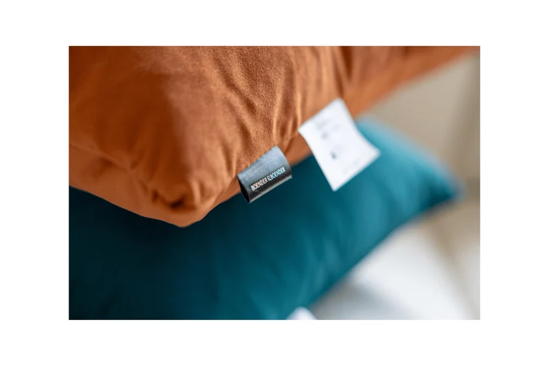 Sierkussens van 2 stuks - 45x45cm – velvet – Burnt oranje