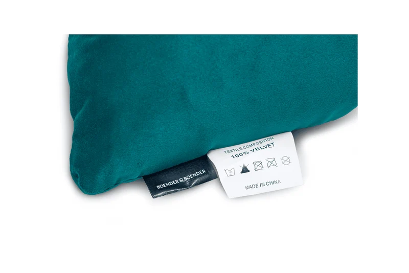Sierkussens van 2 stuks – 45x45cm – velvet – donkerblauw groen