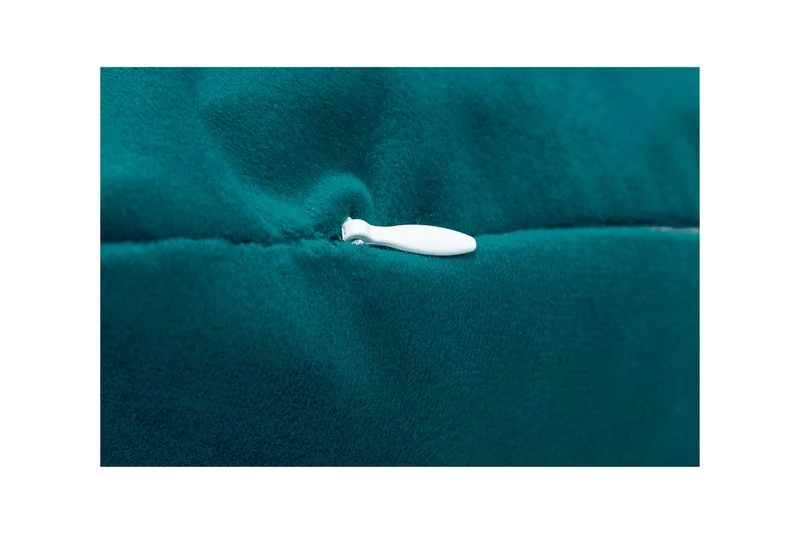 Sierkussens van 2 stuks – 45x45cm – velvet – donkerblauw groen