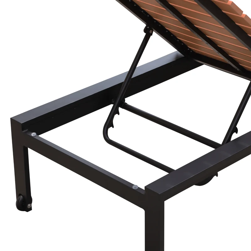 Luxe Tuin Ligbed met Ligkussen en Verstelbaar hoofdkussen