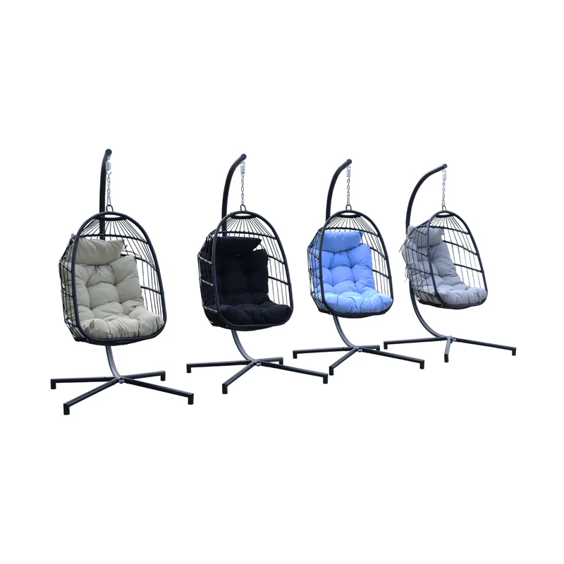 Boender Outdoor buiten hangstoel met standaard staalblauw