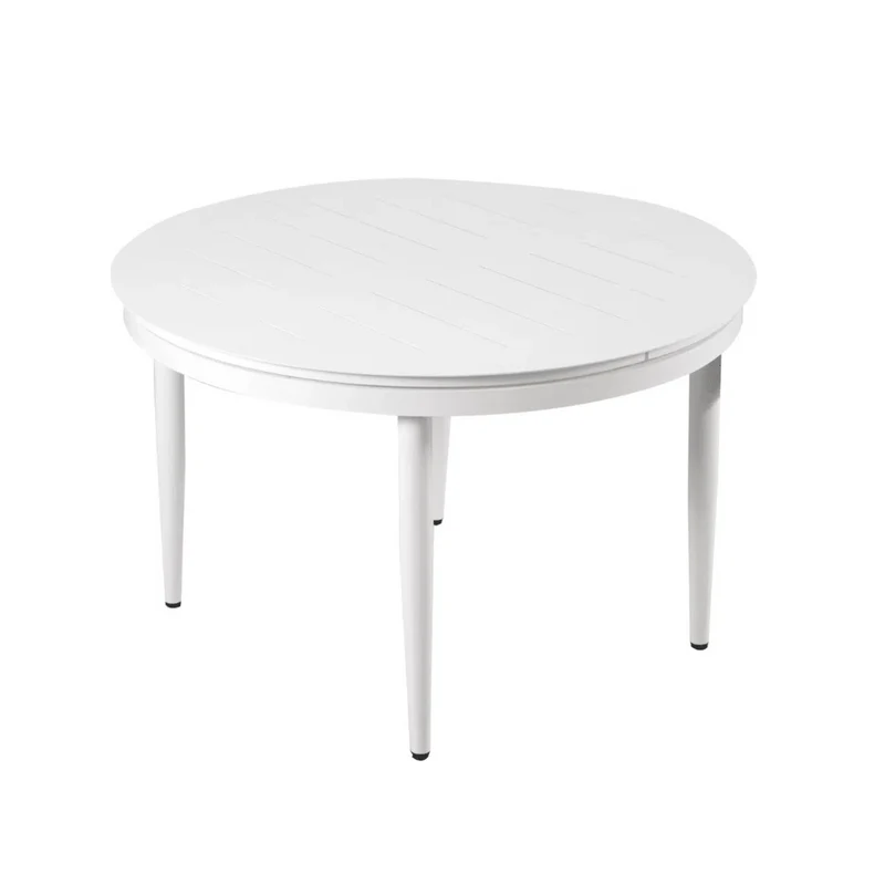 Boender Outdoor dining tuinset 6 personen aluminium met kussens wit