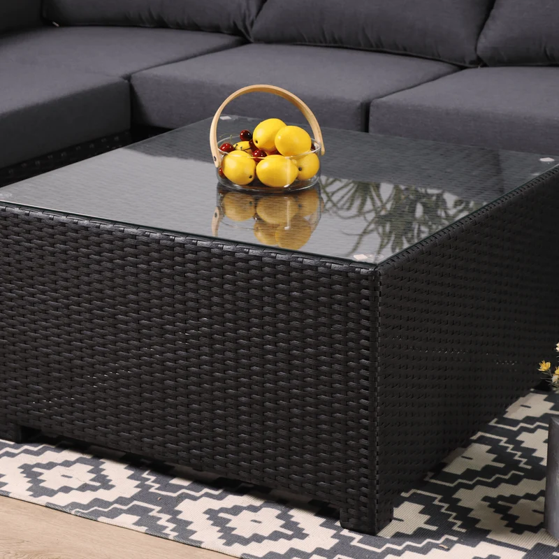 Boender Outdoor Valencia Hoek loungeset rotan antraciet