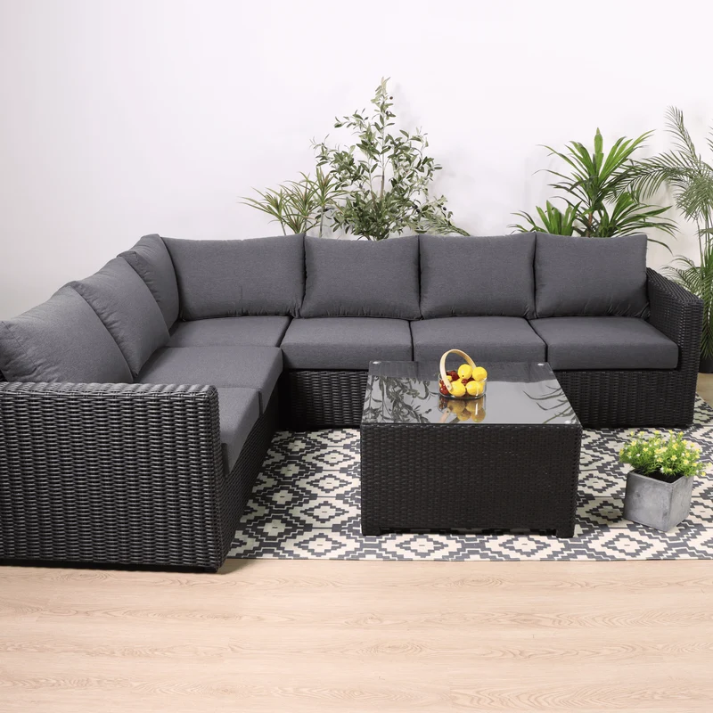 Boender Outdoor Valencia Hoek loungeset rotan antraciet
