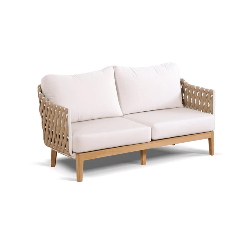 Boender Outdoor Bali loungeset ropes met tafel en stoelen Lichtbruin