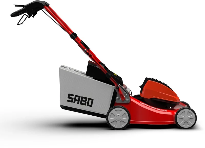 Sabo Akku-Rasenmäher 43-Accu VARIO mit 2 x 4 Ah Akkus und Schnellladegerät