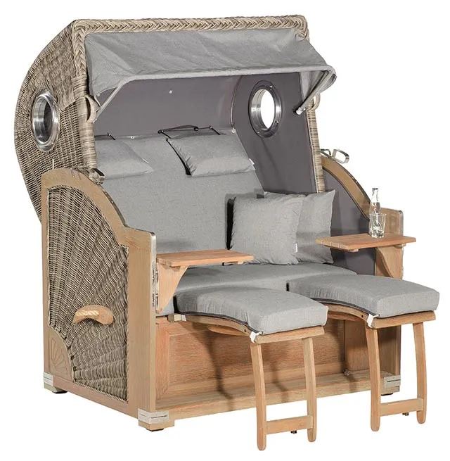 Strandkorb Rustikal 500 PLUS Comfort XL 1222/anthrazit