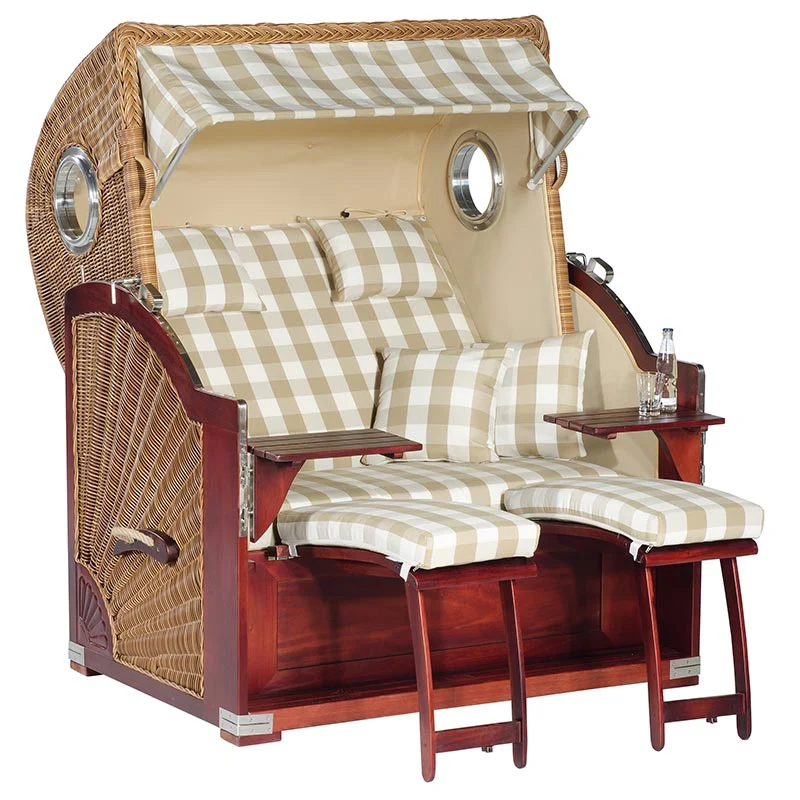 Strandkorb Rustikal 500 PLUS Comfort 1224/taupe