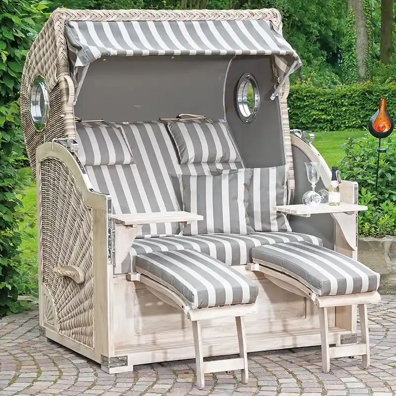 Strandkorb Rustikal 500 PLUS Comfort 1251/taupe