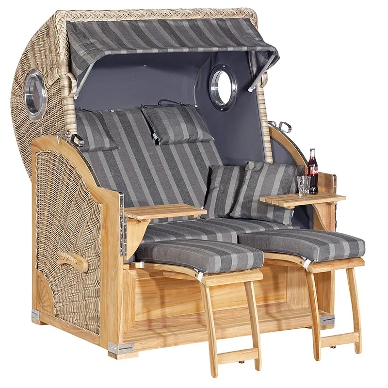 Strandkorb Rustikal 500 PLUS Comfort 1232/anthrazit