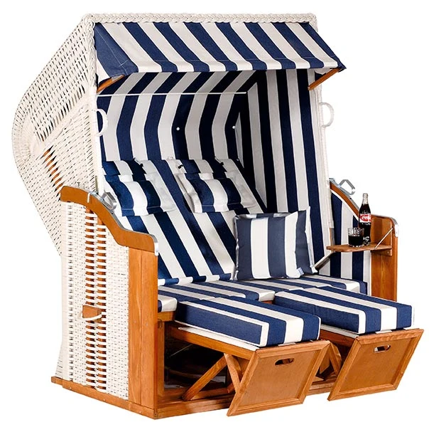 Strandkorb Rustikal 250 PLUS XL weiß 1080