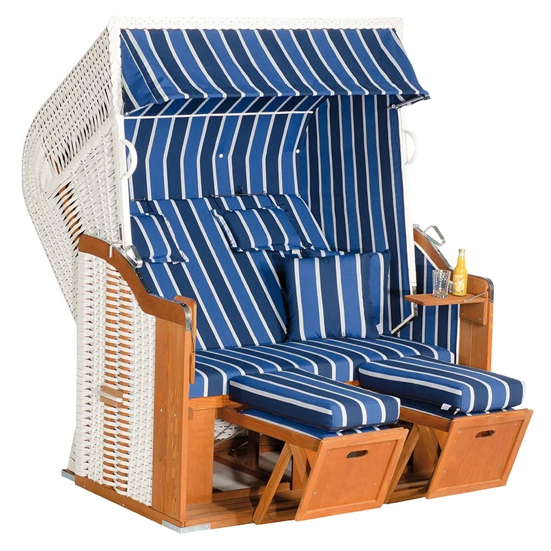 Strandkorb Rustikal 250 PLUS XL weiß 1223