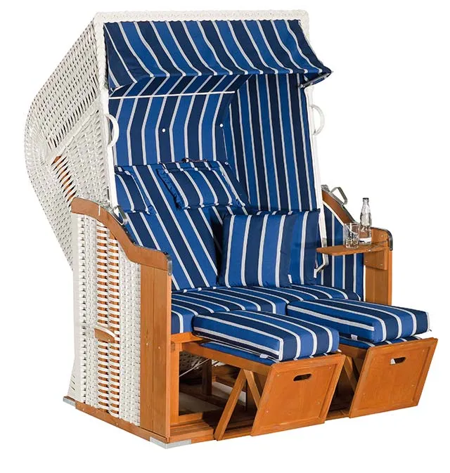 Strandkorb Rustikal 250 PLUS weiß 1223