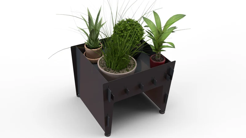 Über Blumen – Garage decorativo per Mähroboter