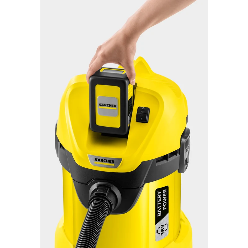 Akku-Nass-/Trockensauger WD 3 Battery Set - inkl Akku und Ladegerät