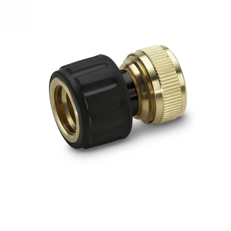 Messing-Schlauchkupplung mit Aqua Stop 1/2" und 5/8"