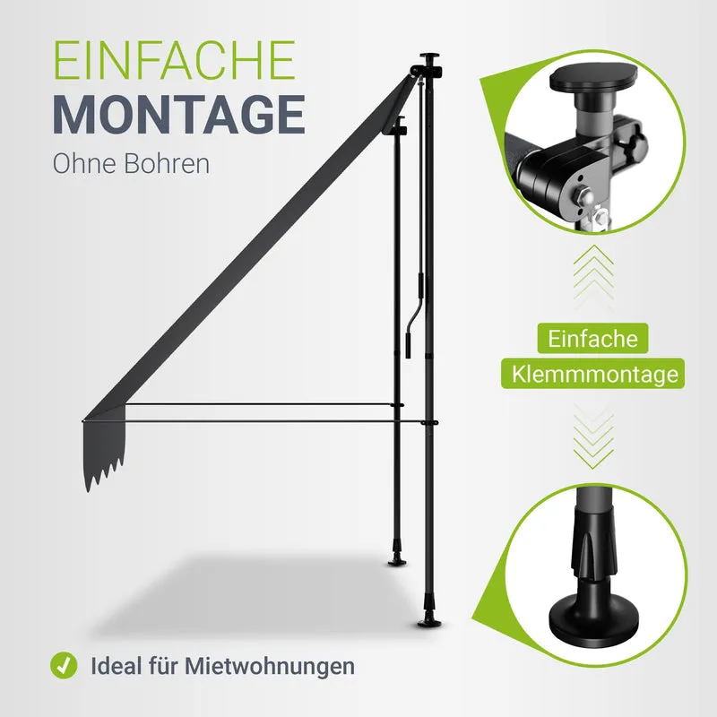 Klemmmarkise Kapstadt mit Handkurbel