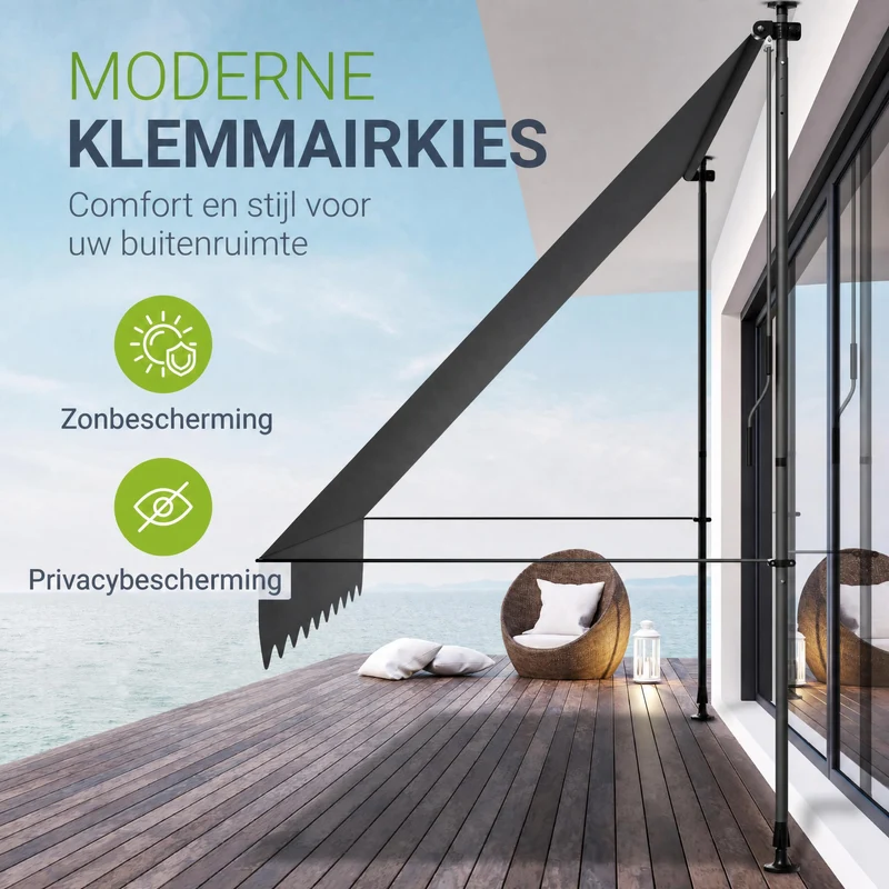 Klemmmarkise Kapstadt mit Handkurbel
