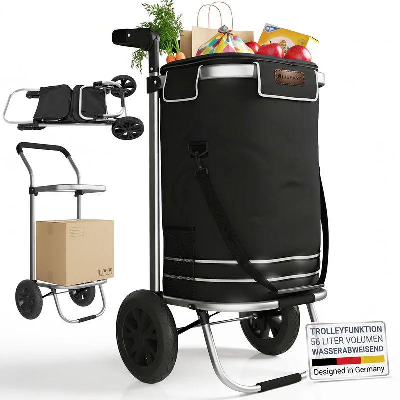 3in1 Einkaufstrolley - 56 L Kapazität
