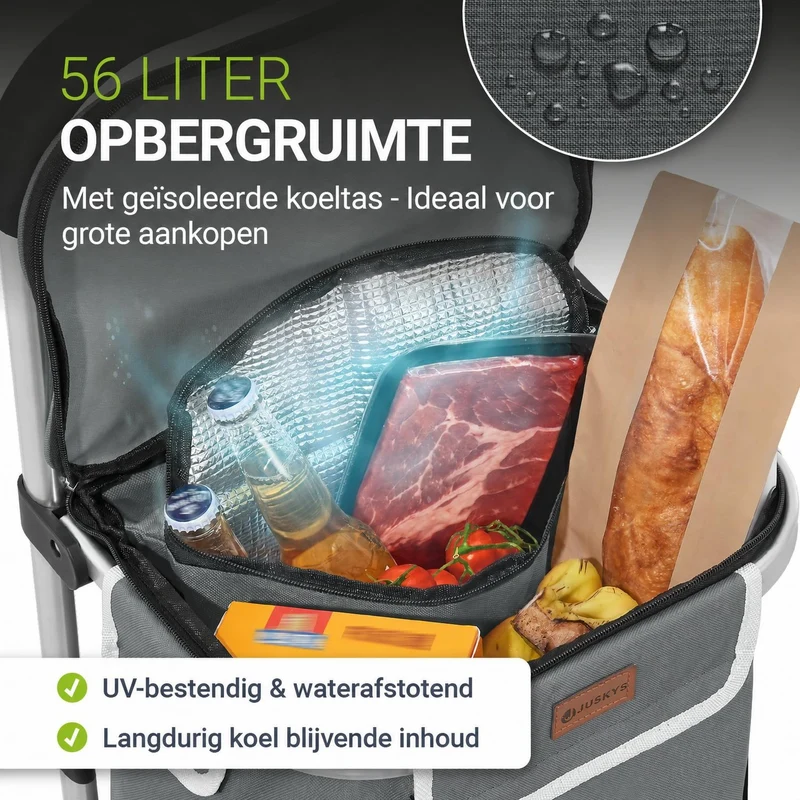 3in1 Einkaufstrolley - 56 L Kapazität