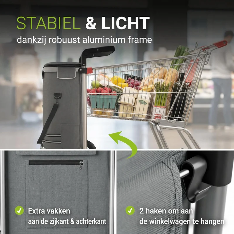 3in1 Einkaufstrolley - 56 L Kapazität