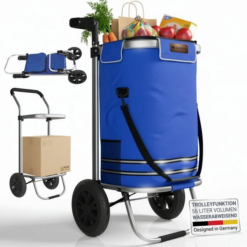 3in1 Einkaufstrolley - 56 L Kapazität