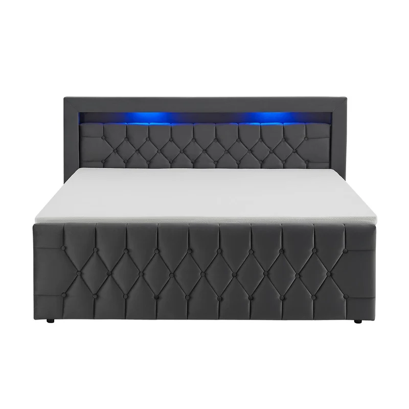 Boxspringbett Leona - Samt