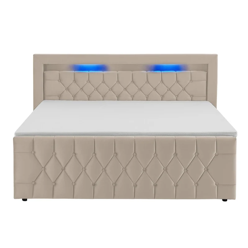 Boxspringbett Leona - Samt