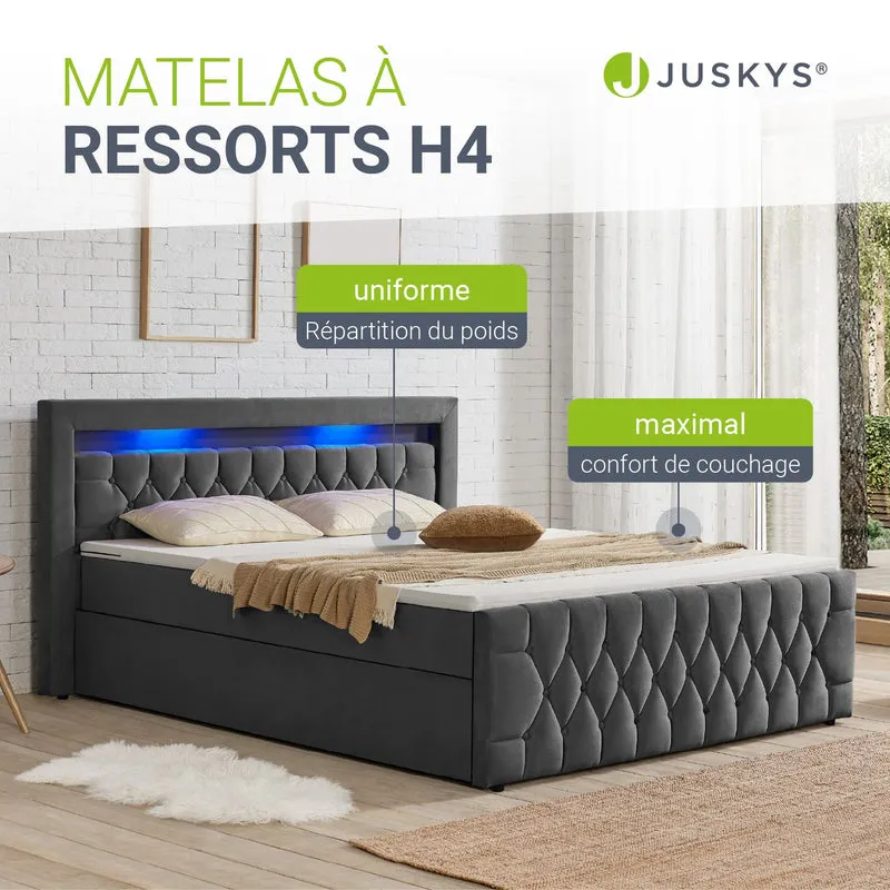Boxspringbett Leona - Samt