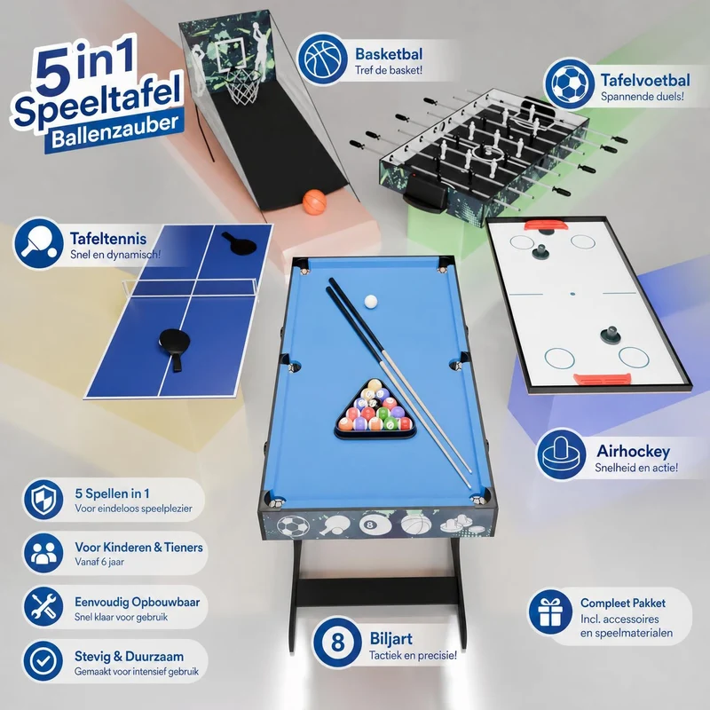 5in1 Spieltisch Ballzauber