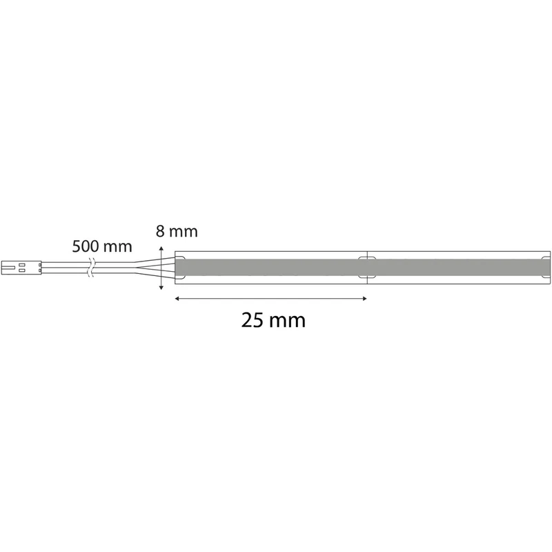 MONO TITAN WHITE LED-Band 8 mm