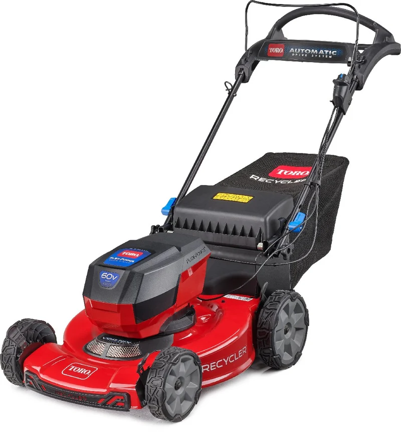 Toro Akku-Rasenmäher eRecycler eS55AST 55 cm Rasenmäher - Set mit 6 Ah Akku und Ladegerät