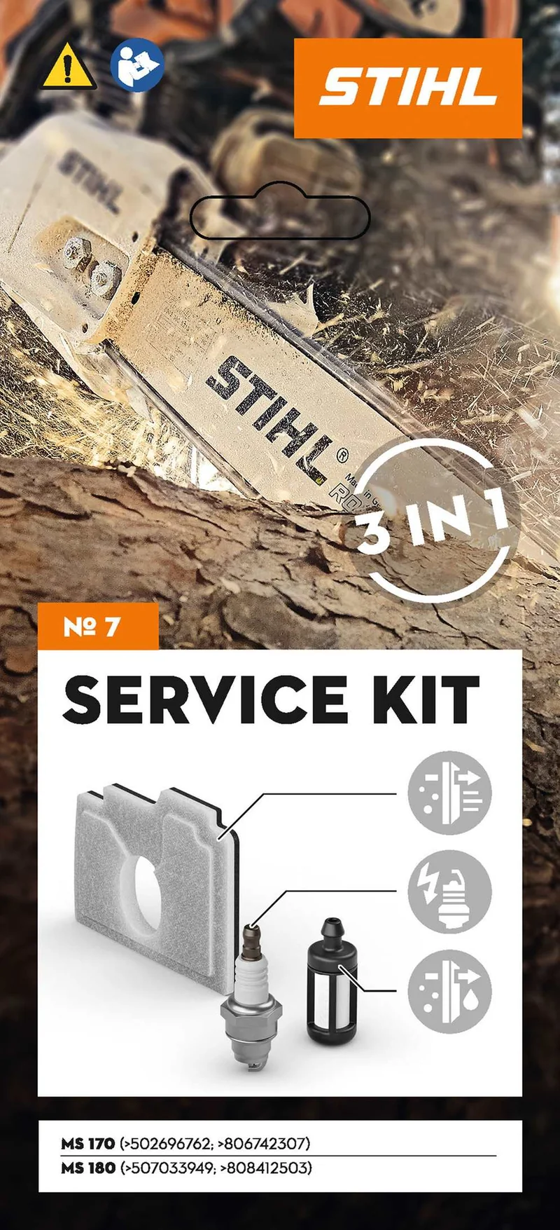 STIHL Service Kit für Benzin-Kettensägen 7